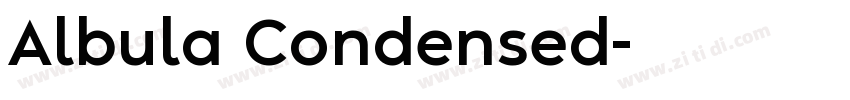 Albula Condensed字体转换
